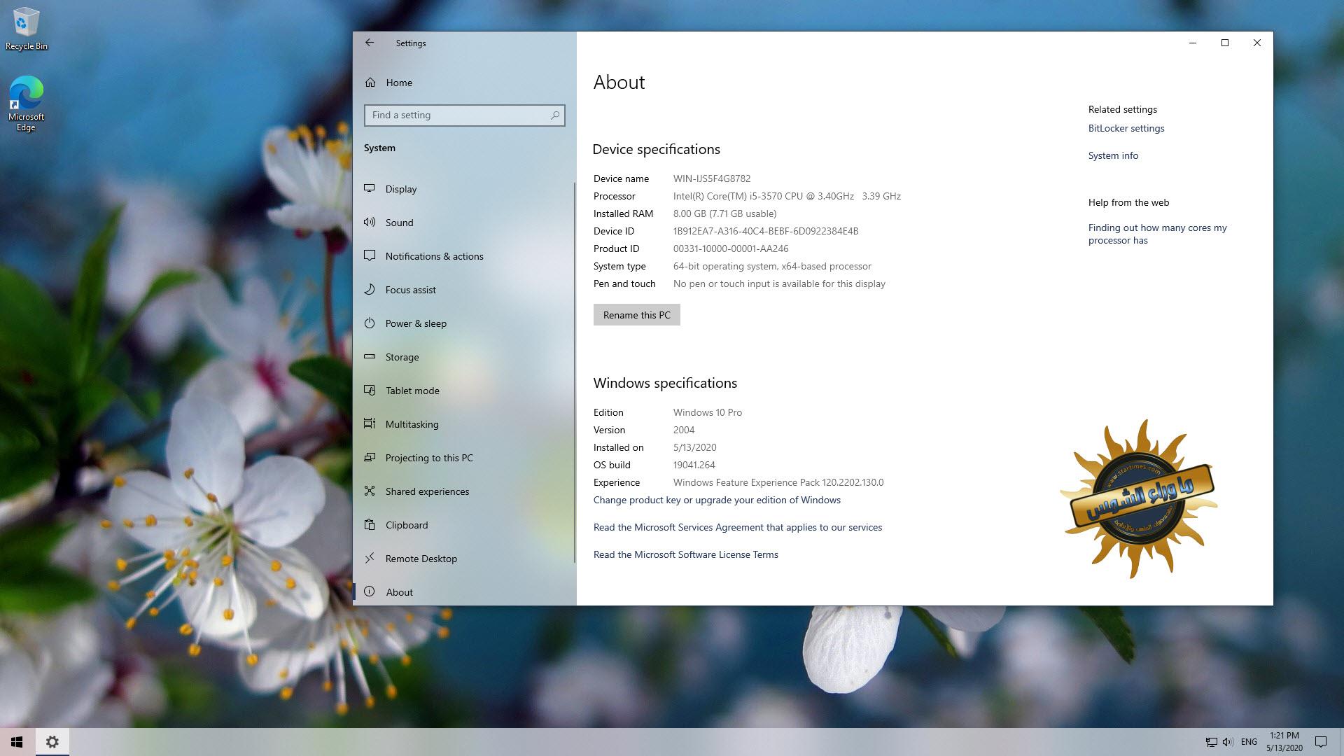 Windows 10 20h1 pro v 2004 19041 264 x64 en us slim 13th may 2020