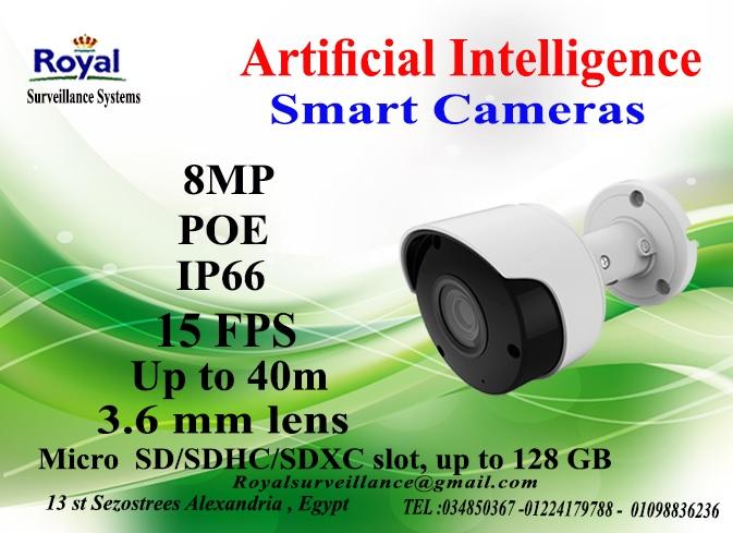 أحدث كاميرات مراقبة الخارجية الذكية8 MP  بعدسات ثابتة 981118835